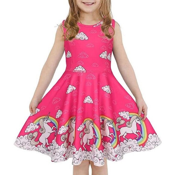 NWT La Beca UNICORN DRESS girls size XL pink spandex for your unicorn lover - Picture 1 of 6